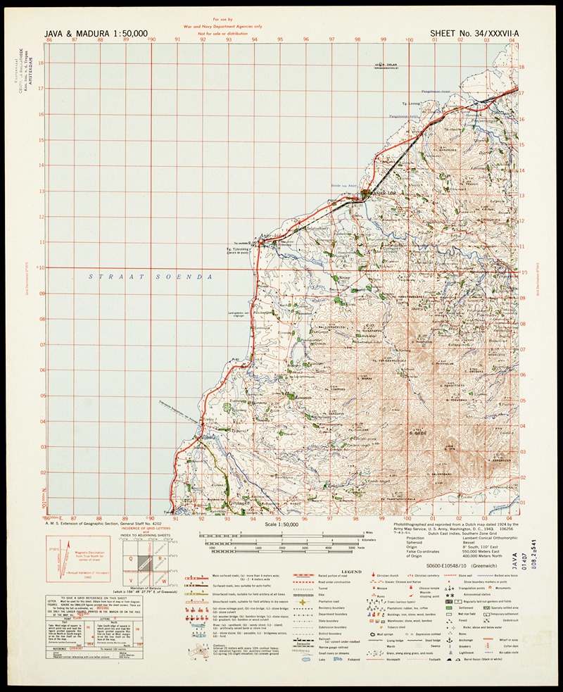 Java & Madura Pl.010 by U.S. Defence Mapping Agency, 1942-1946 — digital art print download