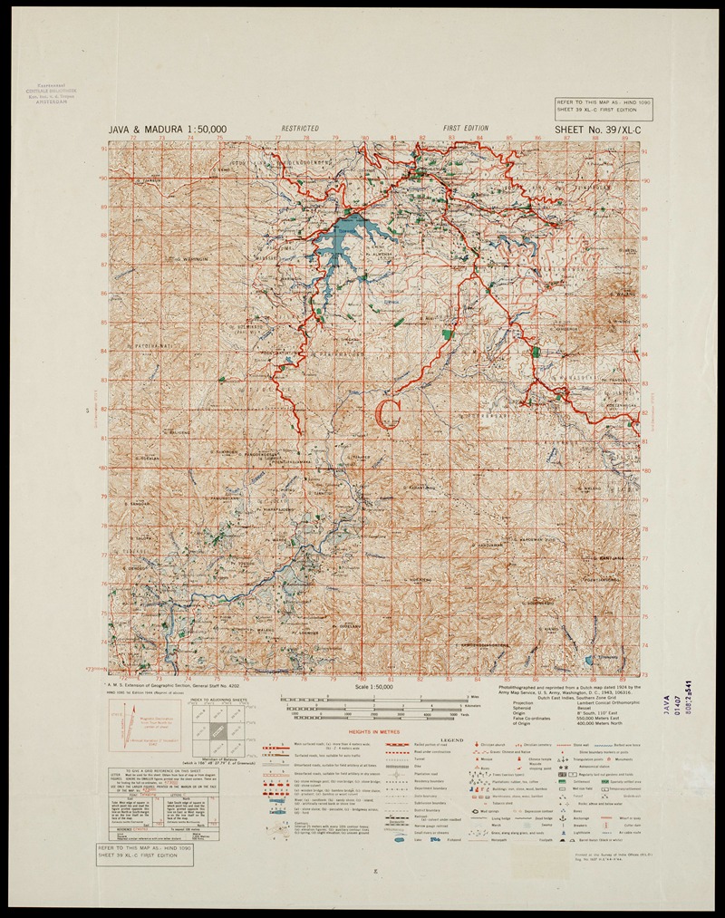 Java & Madura Pl.016 by U.S. Defence Mapping Agency, 1942-1946 — digital art print download
