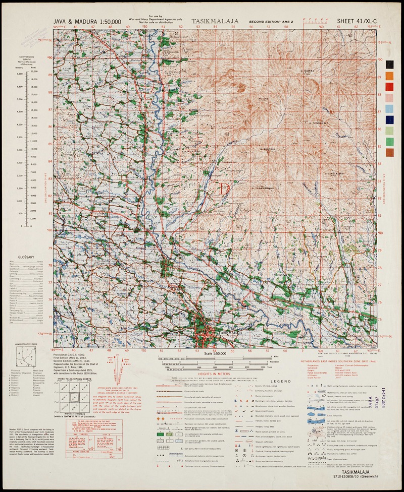 Java & Madura Pl.055 by U.S. Defence Mapping Agency, 1942-1946 — digital art print download