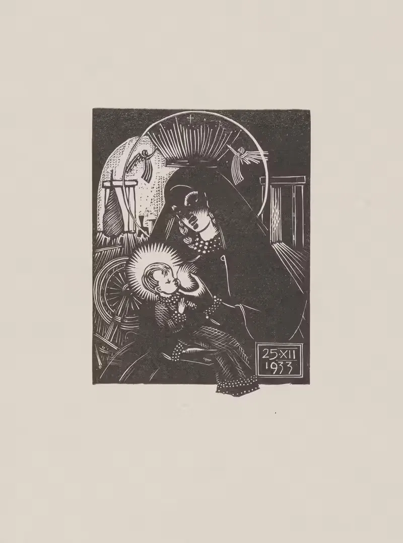Madonna karmiąca by Wiktoria Goryńska, 1933 — digital art print download