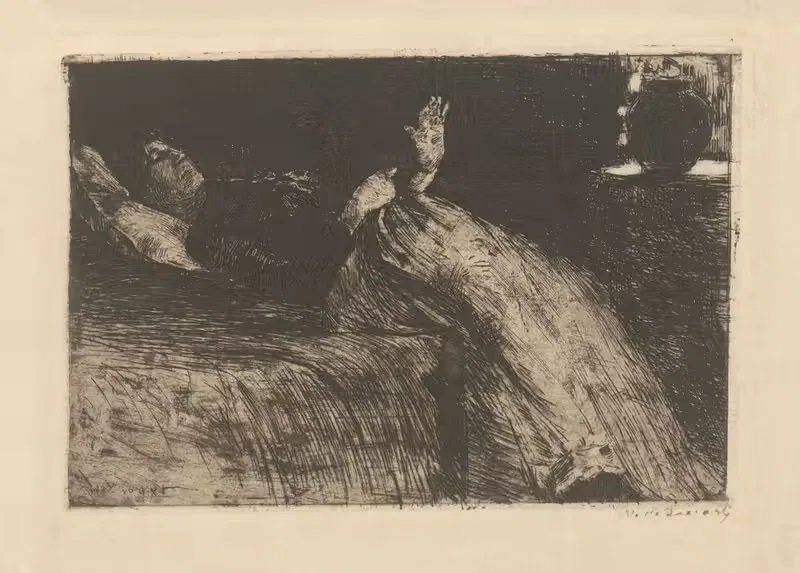 Лежащая женщина by Виллем де Зварт, 1886 — digital art print download