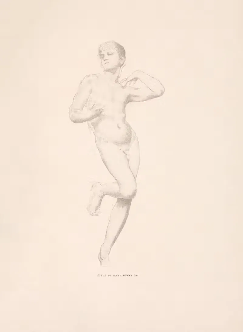 Ètude de jeune homme nu — William Bouguereau