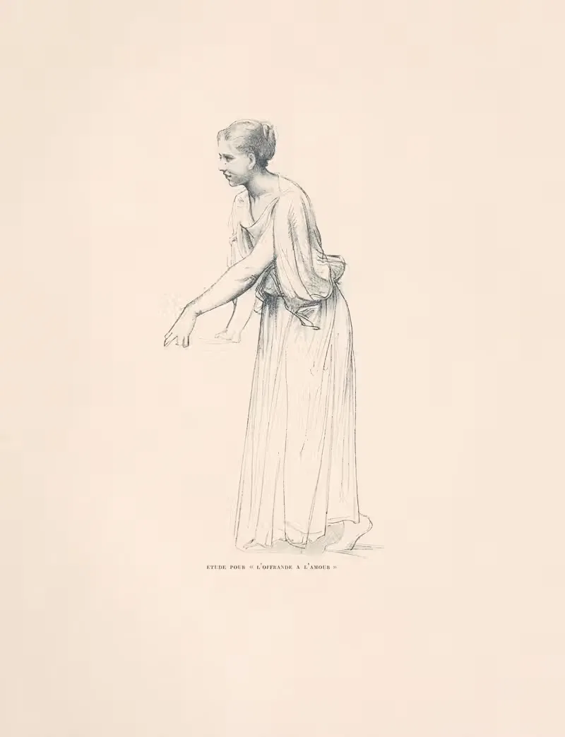 Этюд для подношения Амору by Уильям Бугеро — digital art print download