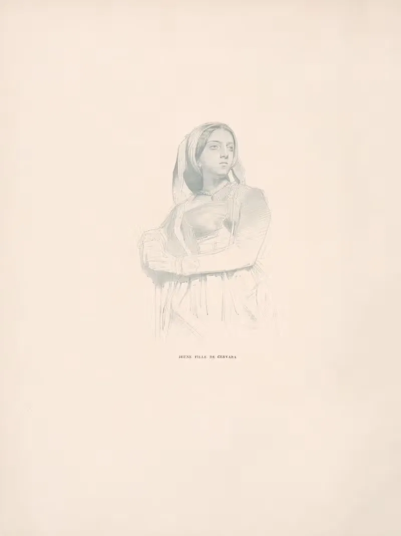 Молодая девушка из Червары by Уильям Бугеро — digital art print download
