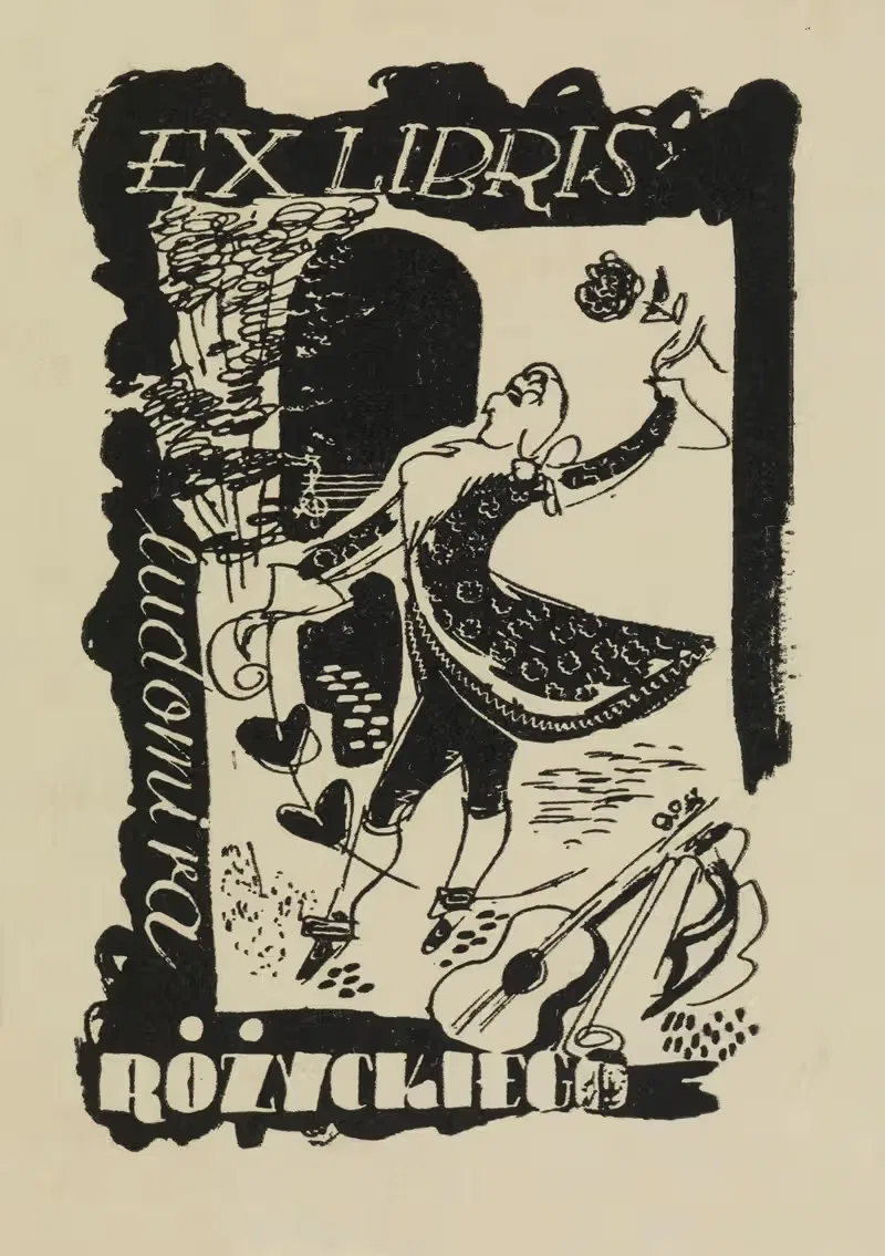 Ex libris Ludomira Różyckiego — Witold Gawęcki