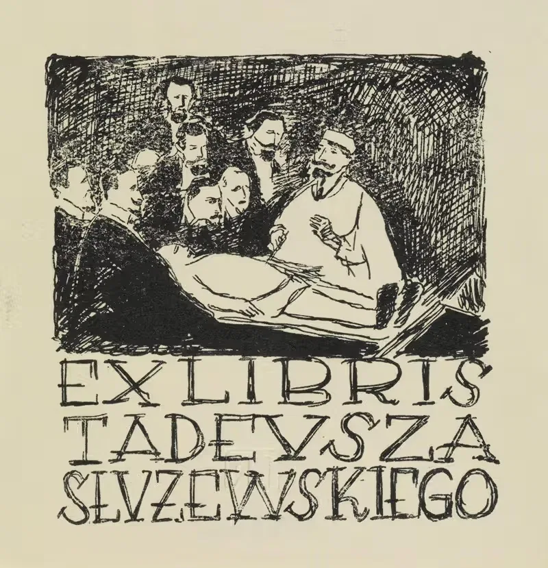 Ex libris Tadeusza Służewskiego — Witold Gawęcki