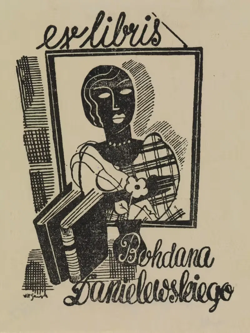 Exlibris Bohdana Danielewskiego — Witold Gawęcki