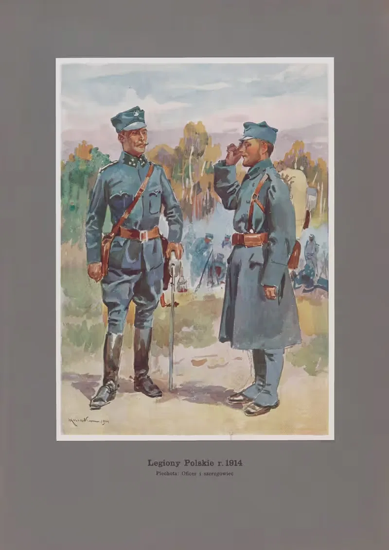 Piechota; Oficer i szeregowiec — Wojciech Kossak