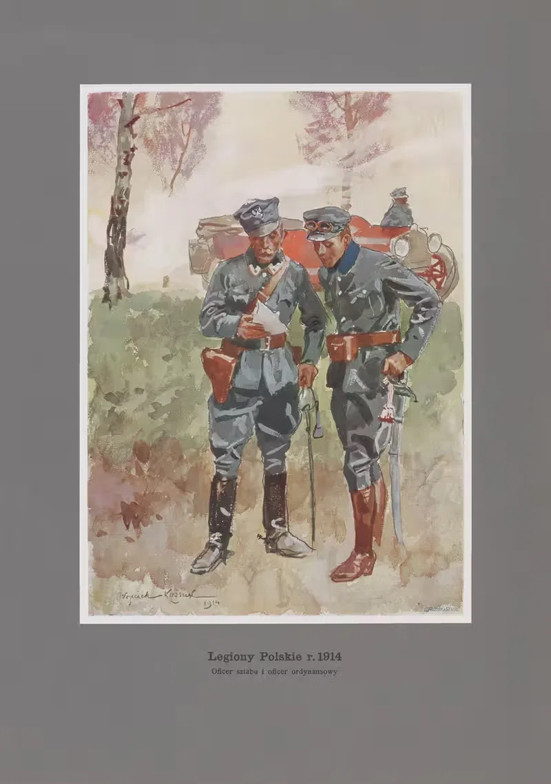 Oficer sztabu i oficer ordynansowy — Wojciech Kossak