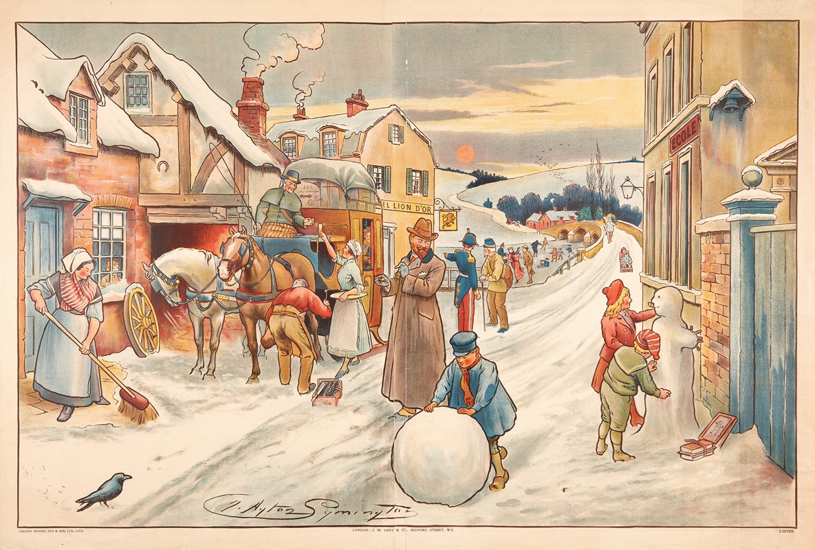 Зима by Клейтон Симингтон, 1904 — digital art print download