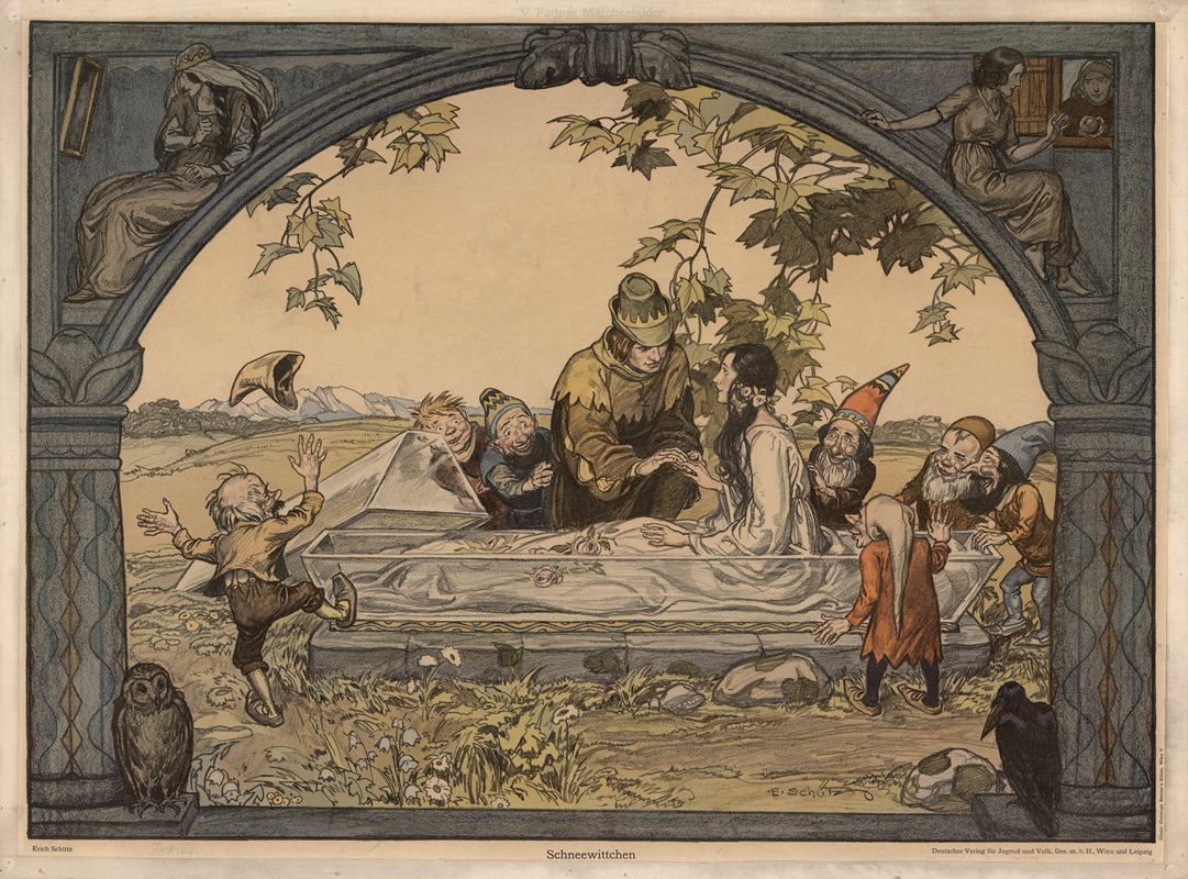 Белоснежка by Эрих Шютц, 1935 — digital art print download