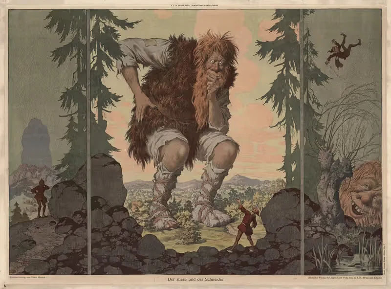Великан и портной by Эрнст Кутцер, 1935 — digital art print download