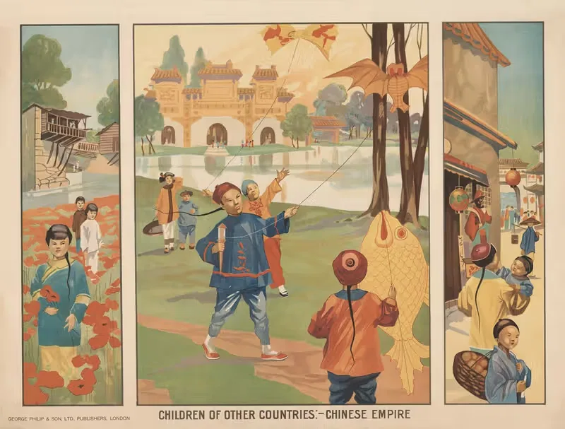 Chinese Empire by George Philip & Son, 1920 — digital art print download
