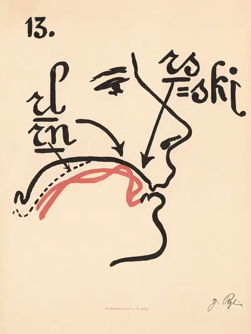 Фонетические пластины Якобины Рей Пл.13 by Якобина Рей, 1924 — digital art print download