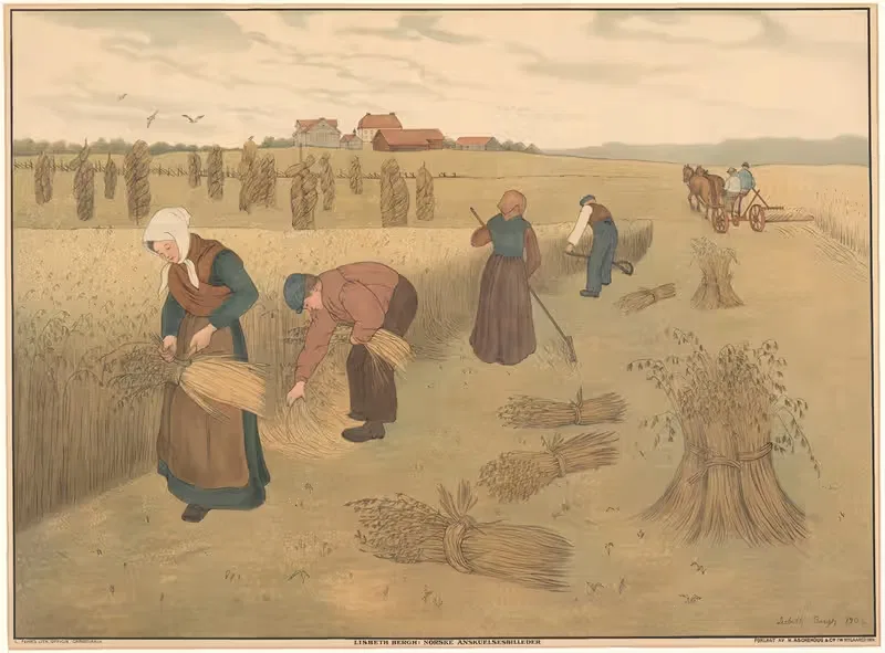 Осень, урожай by Лисбет Берг, 1902 — digital art print download