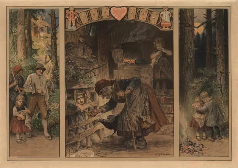 Гензель и Гретель by Поль Хей, 1910 — digital art print download