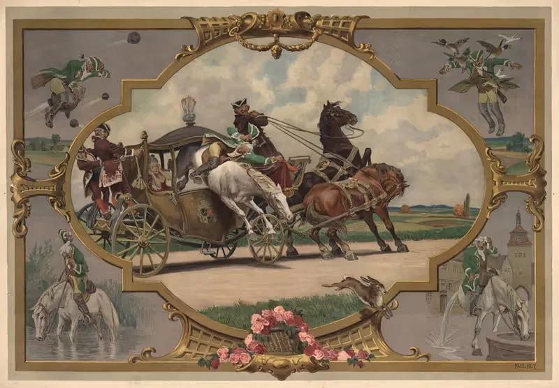 Барон фон Мюнхгаузен by Поль Хей, 1910 — digital art print download