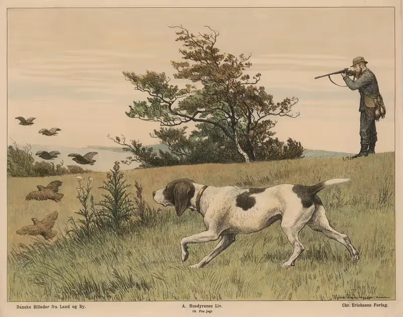 På jagt by Poul Steffensen, 1910 — digital art print download