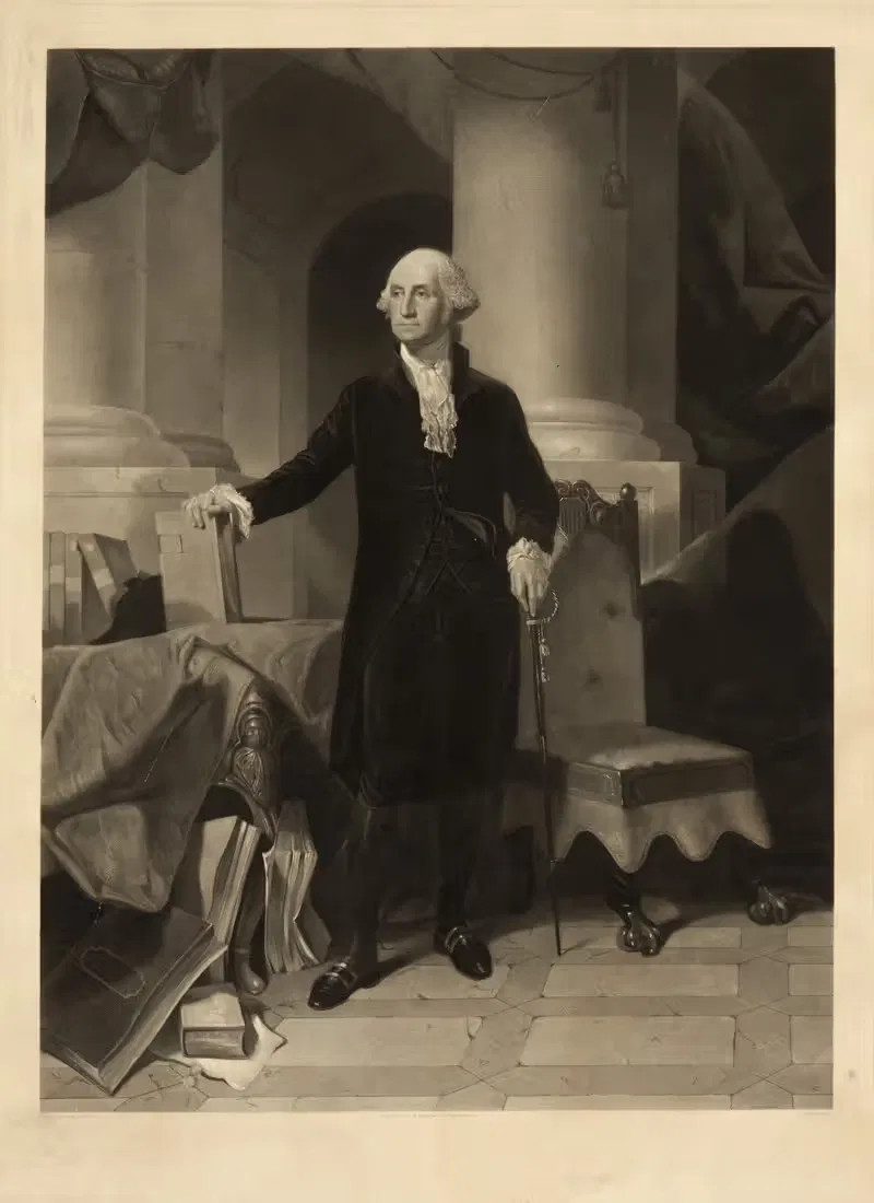 George Washington by Alexander Hay Ritchie, 1852 — digital art print download