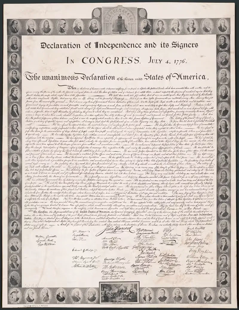 Declaration of Independence and its signers — Anonymous