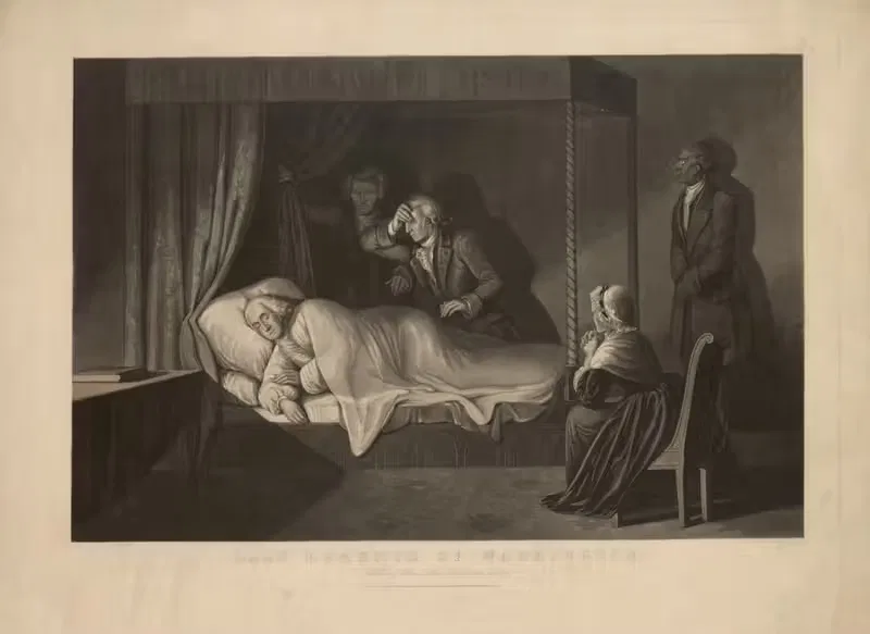 Last moments of Washington — Anonymous