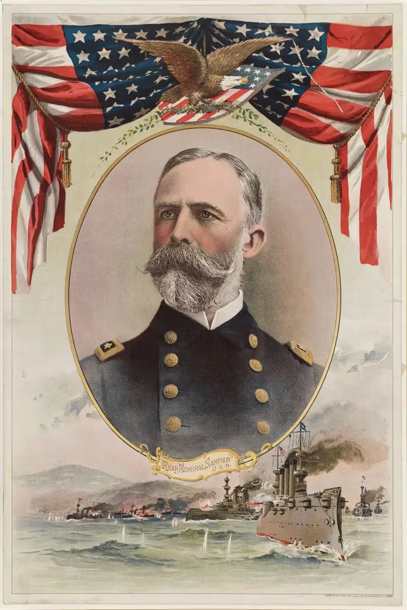 Контр-адмирал Сампсон, ВМС США by Аноним, 1899 — digital art print download