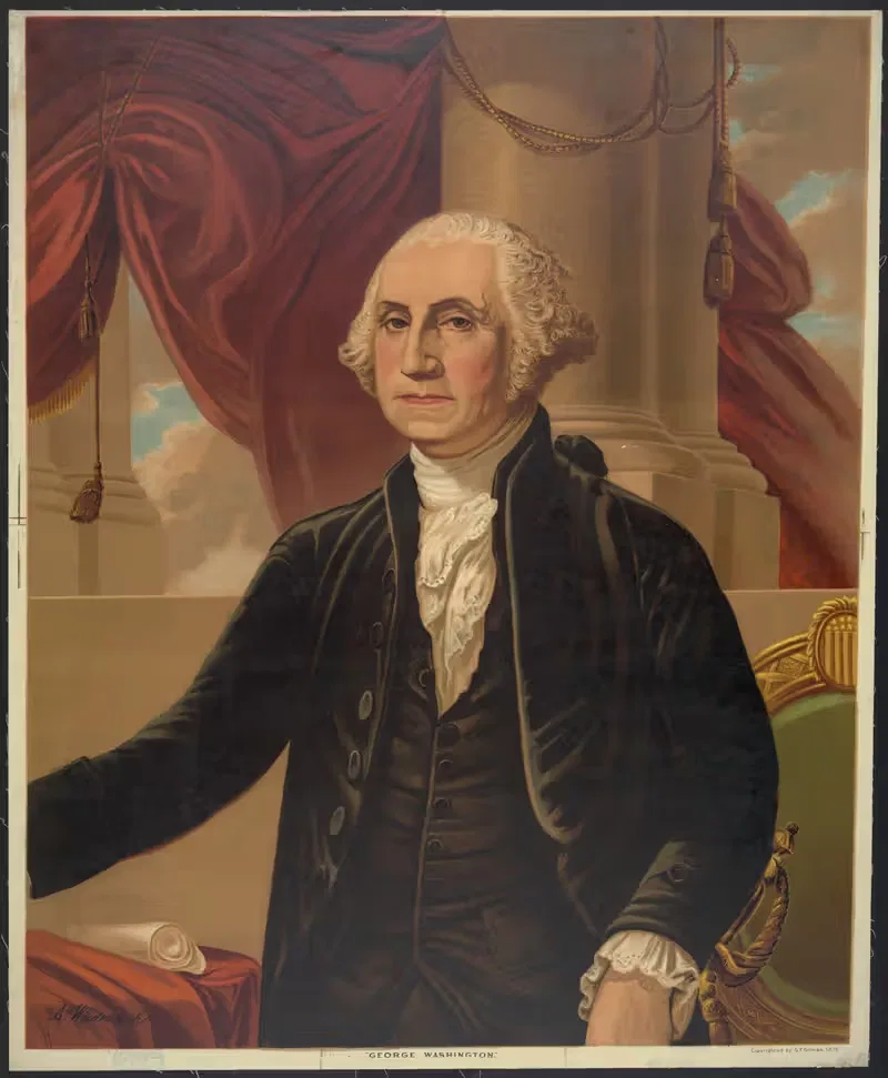 George Washington by Augustus Weidenbach, 1876 — digital art print download