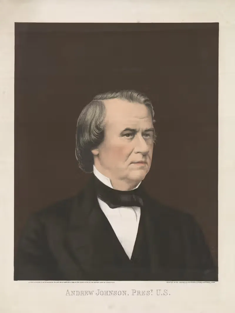 Эндрю Джонсон, Президент. США by Бингем и Додд, 1866 — digital art print download
