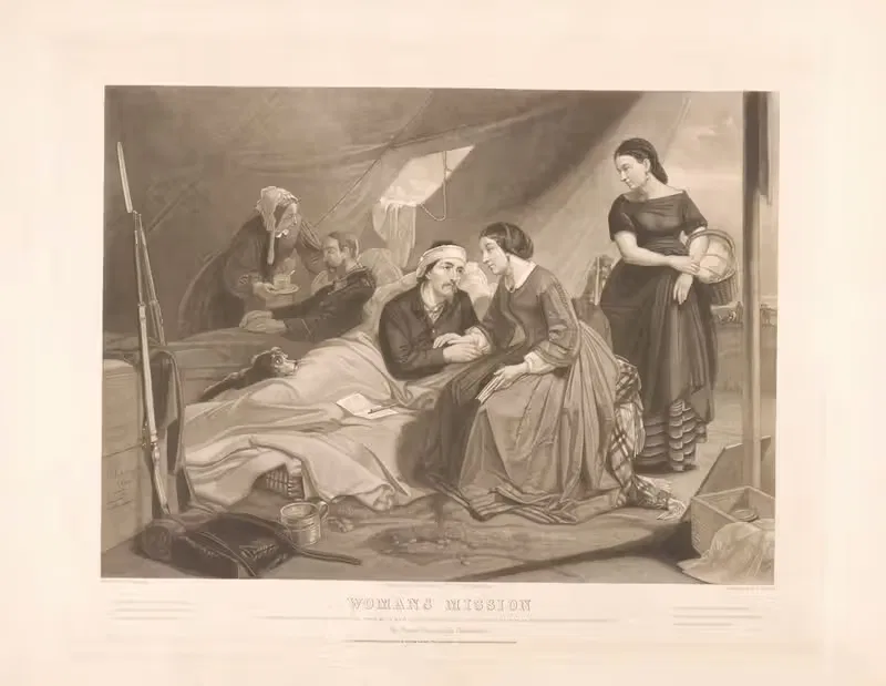 Миссия женщины by Кристиан Шусселе, 1865 — digital art print download
