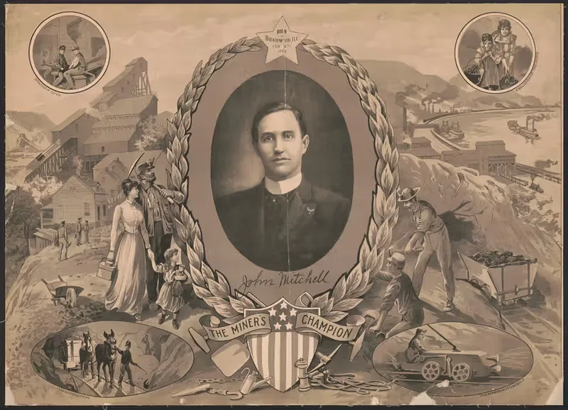 Джон Митчел, чемпион шахтеров by Клинтон Роудс и Ко., 1903 — digital art print download