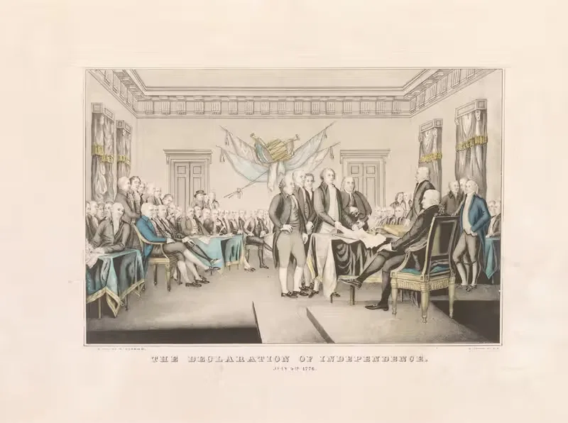Декларация независимости, 4 июля 1776 — Керриер и Айвс