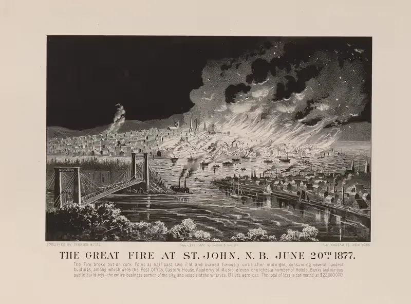 The great fire at St. John, N.B. June 20th 1877 — Currier & Ives.