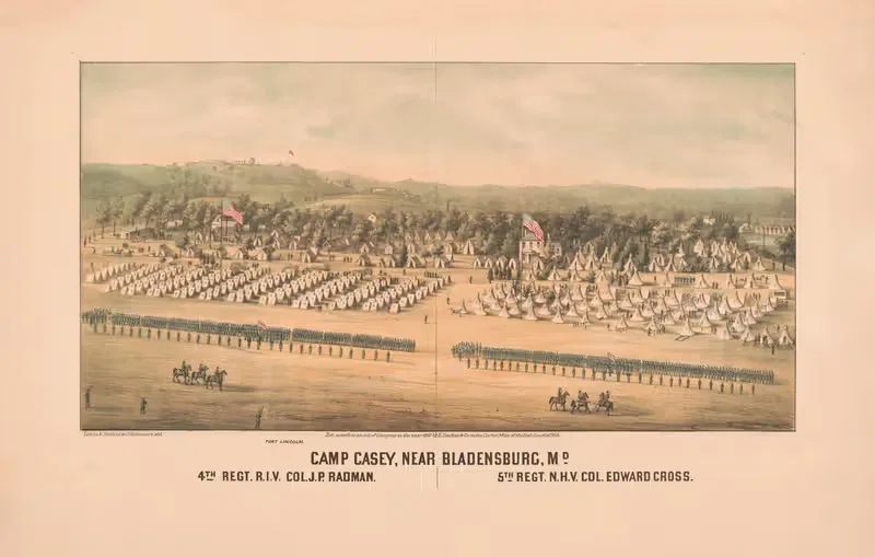 Camp Casey, near Bladensburg, Md. — E. Sachse & Co.
