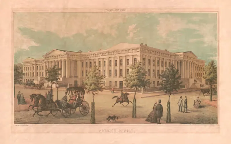 Вашингтон. Патентное бюро by Е. Захсе и Ко, 1865-1869 — digital art print download