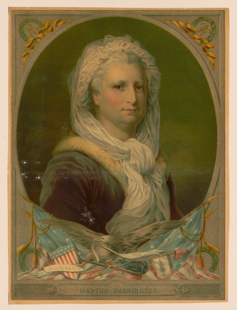 Martha Washington. E pluribus unum by Hallett & Co., 1880 — digital art print download
