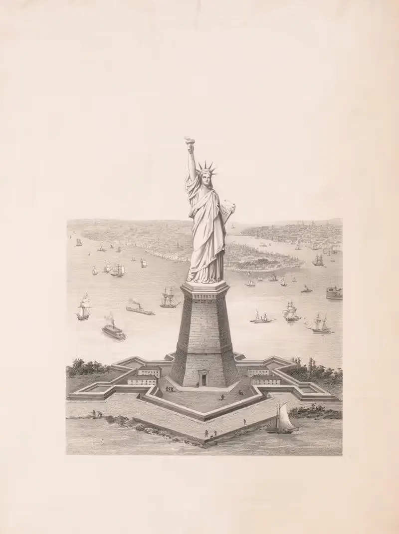 The Statue of Liberty — Hatch Lith. Co.