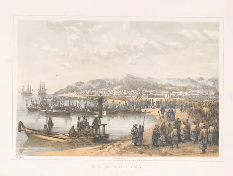 Первая высадка в Горахаме by Джеймс Фуллер Куин, 1856 — digital art print download