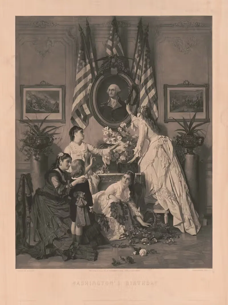 День рождения Вашингтона by Кноедлер и Ко., 1876 — digital art print download