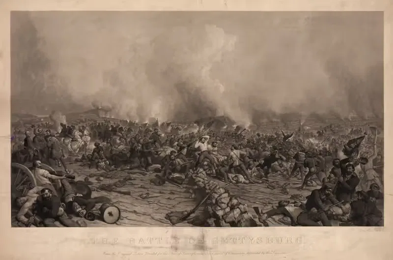The battle of Gettysburg — Peter Frederick Rothermel