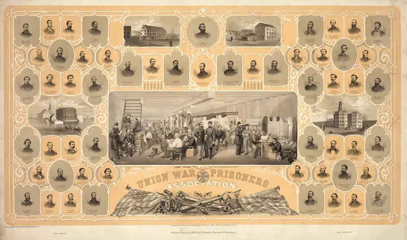 Ассоциация военнопленных Союза by Сарони, Мэйор и Кнапп Лит., 1863 — digital art print download