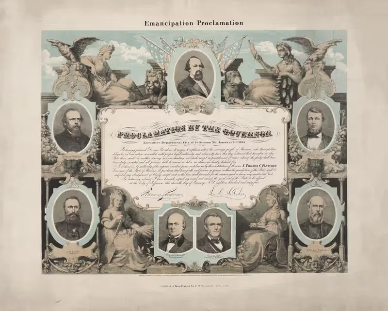 Прокламация об освобождении. Прокламация губернатора by Теодор Шрейдер, 1865 — digital art print download