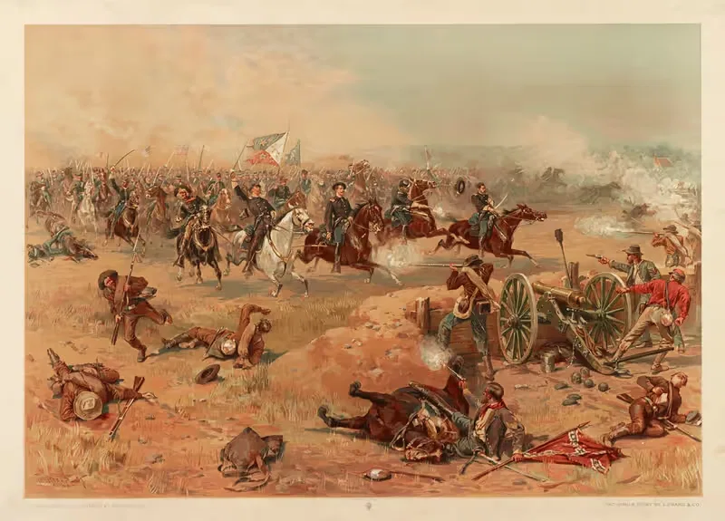 Последний штурм Шеридана в Уинчестере by Тюр де Тульстрюп, 1886 — digital art print download