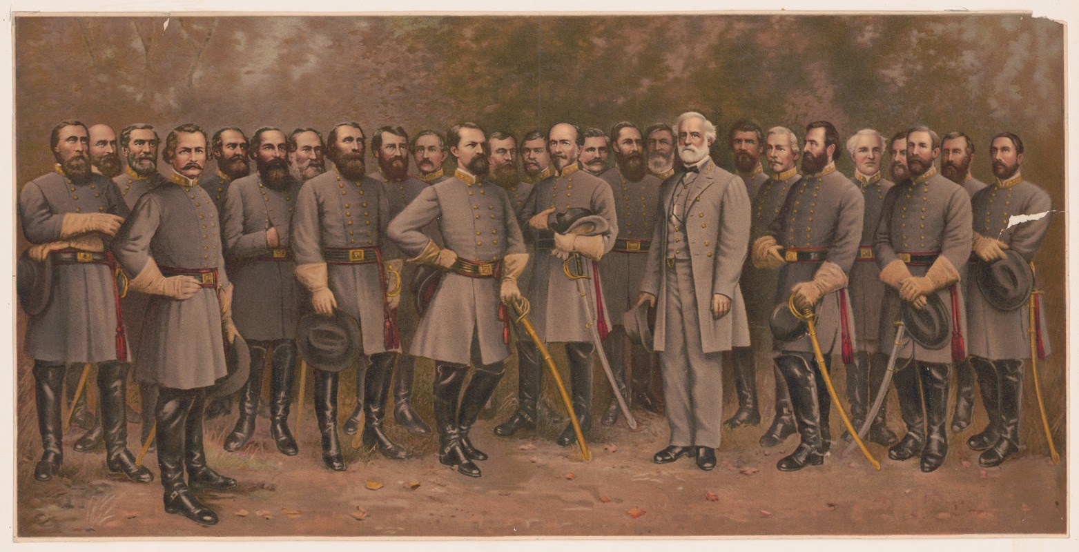 Lee and his generals by William B. Matthews, 1907 — digital art print download
