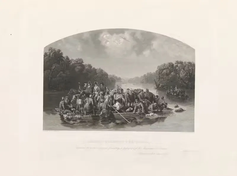 Марион пересекает Пиди by Уильям Рэнни, 1852 — digital art print download