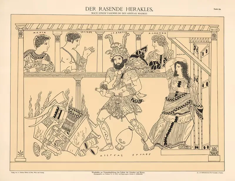 Der rasende Herakles by A. Pichlers Witwe & Sohn, 1925 — digital art print download
