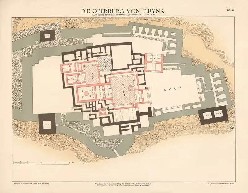 Die Oberburg von Tiryns — A. Pichlers Witwe & Sohn