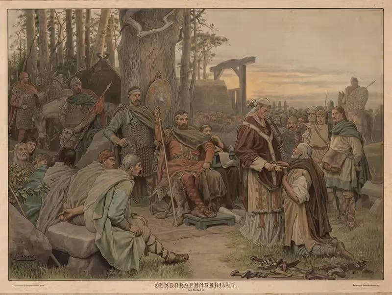 Суд над графом Карлом by Адольф Леман, 1893 — digital art print download