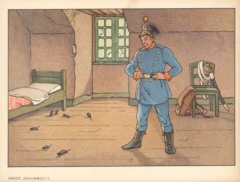 Костровая коробка – Тяжелые времена by Анкер Иоганнесенс Форлаг, 1945 — digital art print download