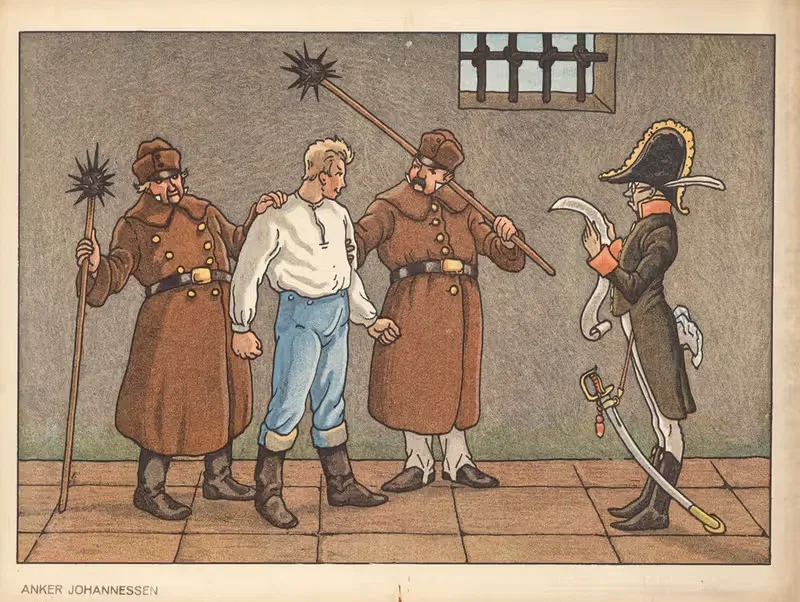 The Tinderbox – The Soldier is Arrested — Anker Johannesens Forlag