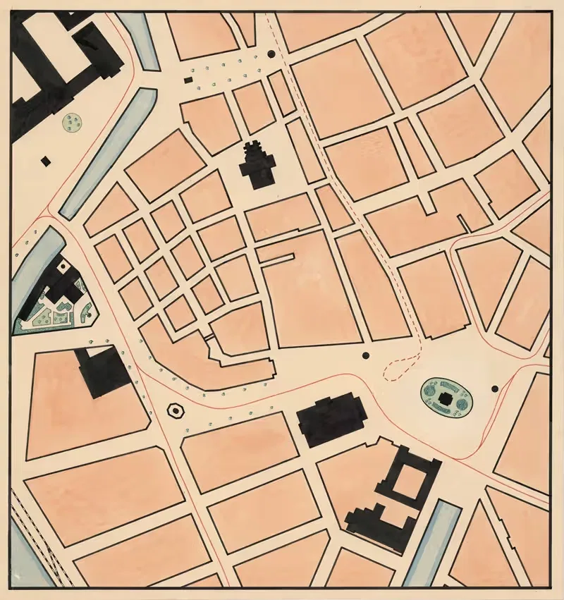 Map of Kongens Nytorv — Anonymous